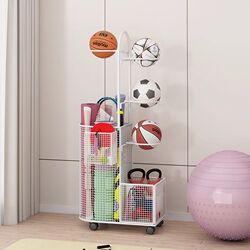 Yoga mat storage basket fitness equipment sorting rack indoor soccer basketball storage rack ball placement rack