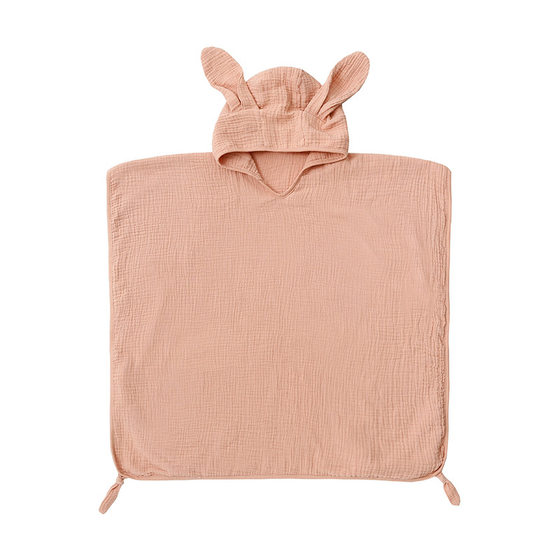 
Four-layer cotton gauze children's hooded cloak bath towel swimming bath hooded bath robes baby beach towel