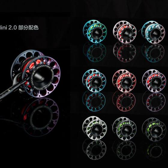 
ISLET Phantom Mini 2.0LT diving reel aviation aluminum alloy luminous version spool buoy 15 meters