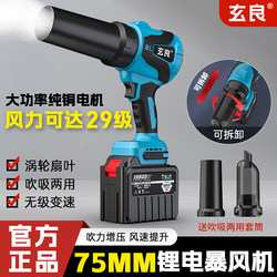 80 Ducted Violent Fan for Car Washing, Water Blowing, Dust Removal, Snow Removal, High-Power Blower, Pure Copper Brushless Lithium Battery Storm Fan