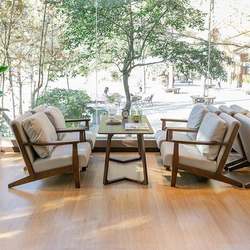Cafe bar table and chair combination set restaurant dining table leisure commercial chair negotiation double booth sofa