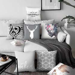 Original design Nordic pillow ins style geometric modern simple cushion sofa large pillow living room bedroom pillow