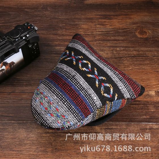 Ethnic style portable soft bag, micro-single/single electric liner bag, camera protection case
