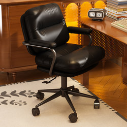 Computer Chair, Home Comfort Chair with Backrest, Office Chair, Bedroom Vanity Chair, Study Chair, Adjustable Ergonomic Swivel Chair