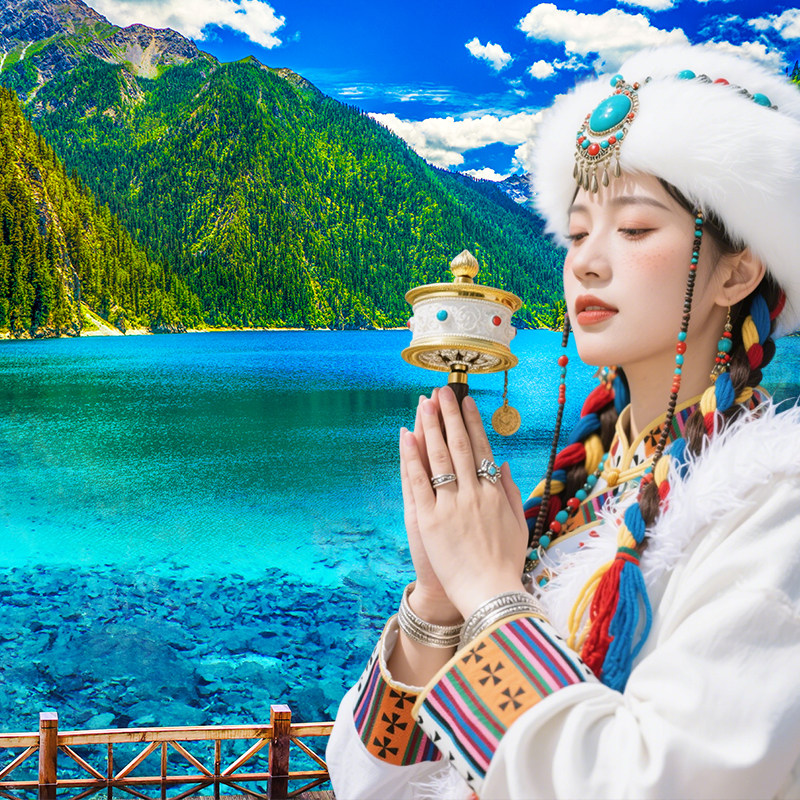 九寨沟两日游双人精致小团大团高铁直达纯玩保姆车黄龙九寨跟团游