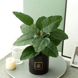 Small fresh artificial green plants small potted fake flowers indoor living room entrance office desktop floor decoration
