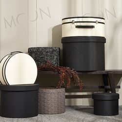 Mu Space Model Room Storage Box Cloakroom Decoration Fabric Storage Bucket Floral Props Soft Decoration Ornament Combination