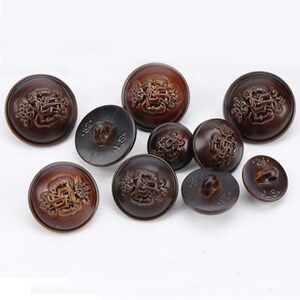 
High-end plastic buttons British crown high-foot buttons men's and women's woolen coat windbreaker fashion coat buttons