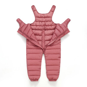 
Baby baby bag pants children's down cotton pants in winter thickened boys and girls' trousers outside baby open-standard one-piece