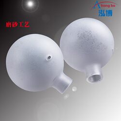 Firefly chandelier glass lampshade transparent frosted shade G4 lamp head cover branch small lampshade accessories round ball in ball