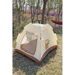 Cute Bear Pattern Children's Tent, Outdoor No-Installation Tent, Outdoor Children's Toy Game