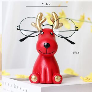 Creative Cute Deer Animal Glasses Shelves Glasses Shop Props Display Rack L Desktop Decorative Glasses Storage Rack