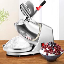 25-Year New Model Ice Crusher for Commercial Use, Suitable for Setting up Stalls, Making Smoothies, Shaved Ice, and for Use in Milk Tea Shops, Ice Crushing and Making Fluffy Ice Machine, Small Size for Home Use