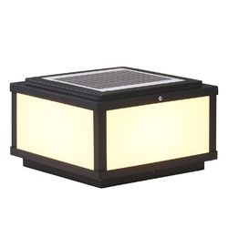 Solar energy headlights modern simple outdoor waterproof courtyard lights outdoor villa wall garden pillar lamp post lamp
