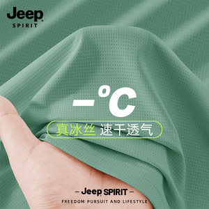
Jeep Jeep ice silk short-sleeved T-shirt boys summer new mesh breathable quick-drying men's sportswear men's clothing