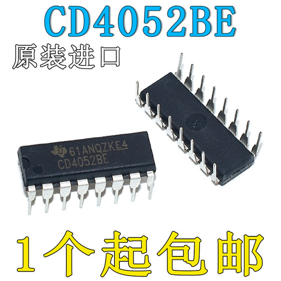 
Direct Plug CD4052BE DIP-16 Multiplexer/Splitter HCF4052