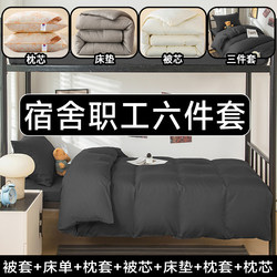 Complete Bedding Set, Four-Piece or Six-Piece Set, Quilt, Quilt Core, Mattress, Single Bed, Dormitory Mattress, College Student Three-Piece Set