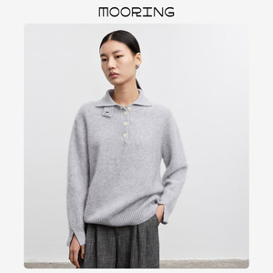 
MOORING lazily loose silhouette high-end cashmere sweater for women