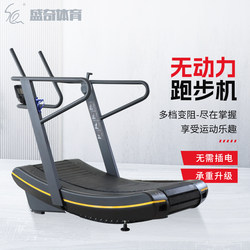 Unpowered Treadmill for Home and Commercial Use, Gym Equipment, Non-Electric Magnetic Control, Multi-Speed Nylon Aluminum Belt Treadmill