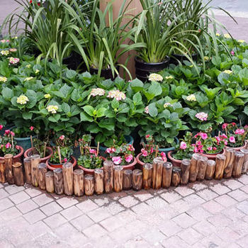 
Anti-corrosion wooden pile fence, carbonized solid wood guardrail, garden decoration, K tool, home garden gardening wooden pile and tree stump