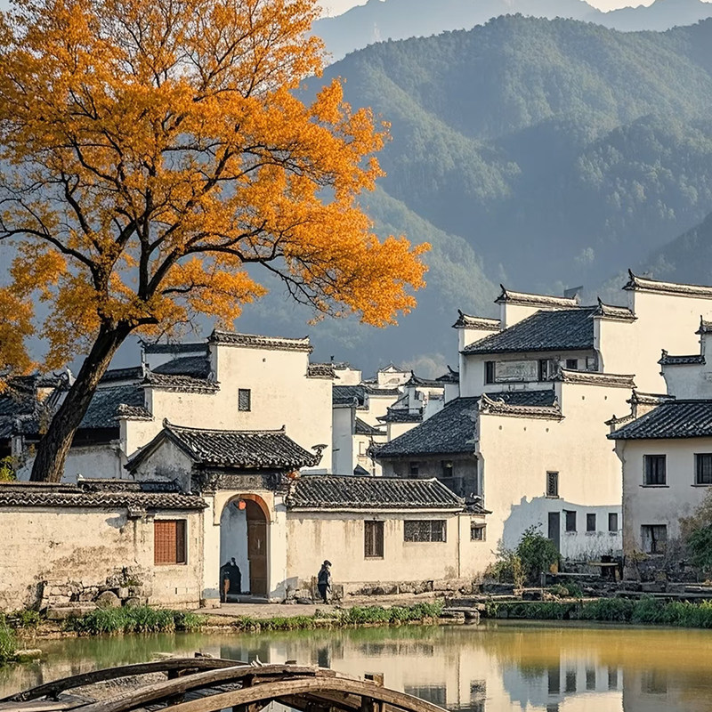 纯玩含高铁 安徽黄山旅游婺源篁岭千岛湖游船宏村5天4晚跟团游