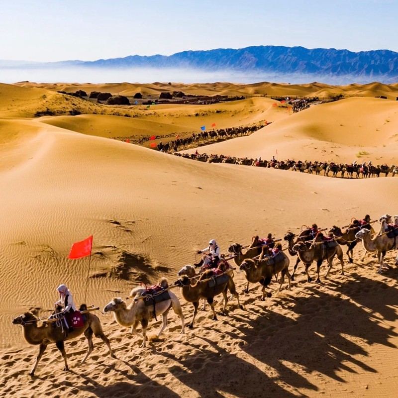 2人起一单一团 含机票 宁夏旅游沙漠星星酒店北长滩5天4晚私家团