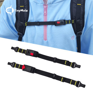 
TinyMola magnetic backpack chest strap backpack anti-slip snap buckle outdoor chest strap school bag slow pressing fixing strap