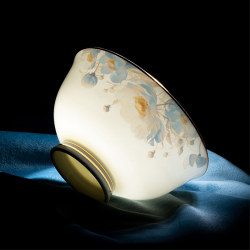 Underglaze Color Light Luxury Rice Bowl 4.5inch Jingdezhen Ceramic Household High-Temperature Bowl and Plate Noodle Bowl Soup Bowl Rice Bowl