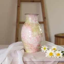 【Yun She】Jingdezhen Purple Clay Handmade Painted Flower Vase for Living Room, Entrance Hall, Guesthouse, Tea Room, Flower Arrangement, Ceramic Ornament