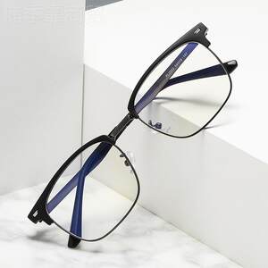
New anti-frame blue light glasses frame color-changing sheet radiation-proof ultraviolet radiation-proof goggles line fashionable eyebrow VNY frame 2