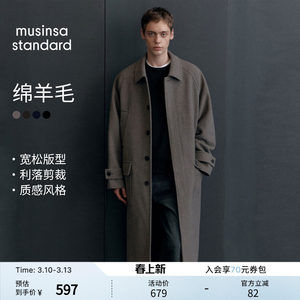 
[Wool included] Korean autumn and winter men's large size woolen coat musinsa standard
