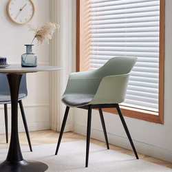 Nordic dining chair simple home restaurant stool back makeup chair hotel plastic cafe internet celebrity thickened chair