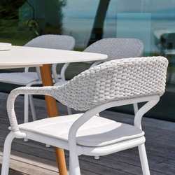 Outdoor tables and chairs courtyard leisure rattan chairs garden aluminum alloy tables open-air coffee table outdoor balcony rattan villa