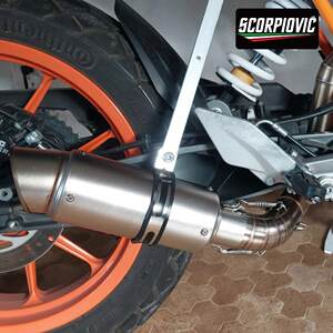 Motorcycle RC390 390DUKE front exhaust pipe rear silencer 2012-2016 non-destructive installation
