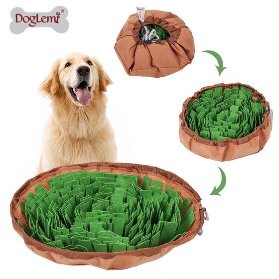 Pet smelling bowl toys Tibetan food cushion dog puzzle leaky food training food cat edge -bellida Fangko fund hair
