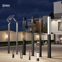 3m aluminum solar outdoor courtyard light garden simple waterproof lawn light community modern landscape light street light