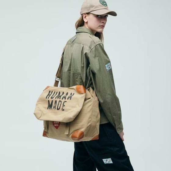 
Practical and good-looking! In stock Japanese trendy brand love print retro casual bag crossbody bag shoulder bag postman bag