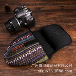 Ethnic style portable soft bag, micro-single/single electric liner bag, camera protection case
