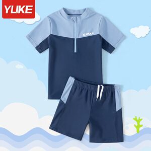 
Children's swimsuit 2024 boys' new split quick-drying swimsuit boys' baby professional training swimming trunks swimsuit summer