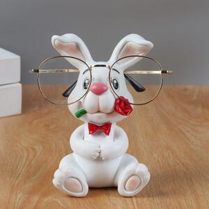 
Guaiguai rabbit glasses bracket display stand holder creative student using office desktop to place glasses rack storage ornaments