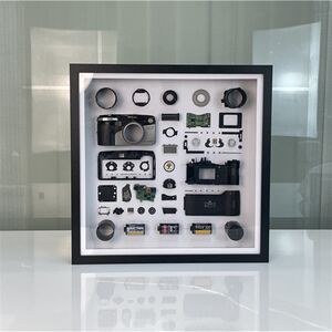
Metal real camera dismantled finished product decorative painting framed painting hanging painting ornaments retro film camera hand-painted