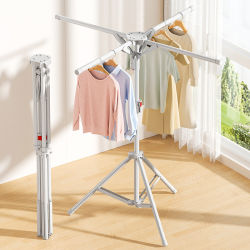 Foldable Clothes Drying Rack for Indoor Use, Small Balcony Simple Drying Rack, Space-Saving Clothes Hanger, Clothes Drying Magic Tool