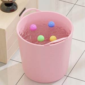 
Children's household bucket for bathing thickened and simple, can sit in a bathing bucket for babies and babies, bathing bucket for children