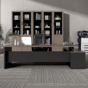 
Boss desk 587 office computer desk simple modern office furniture table and chair combination manager management