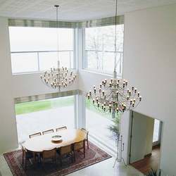 Italian midsummer fruit designer restaurant chandelier light luxury hotel villa living room light stairs
