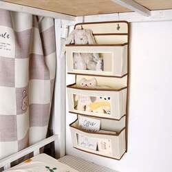 Student Dormitory Bed Storage Hanging Bag Wall-Mounted Shelf Bedside Wall Door Hanging Phone Holder Wall Pocket Gadget