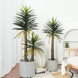 Artificial tropical plant gladiolus bonsai large simulated plant sisal potted indoor floor-standing fake green plant agave