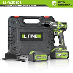 LFINE Brushless Electric Wrench Lithium Battery Wrench Electric Wrench Impact Wrench Rechargeable Wrench