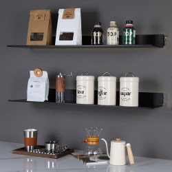Cafe decorations g coffee beans model room kitchen simple storage jars and bottles props series shelf combination pendulum