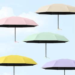 Umbrellas: Cute Sun Protection Umbrellas, Convenient Retractable Sun Umbrellas with Black Coating, Capsule Umbrellas, Sunny and Rainy Umbrellas, Rain Gear, Mini High-End Feel